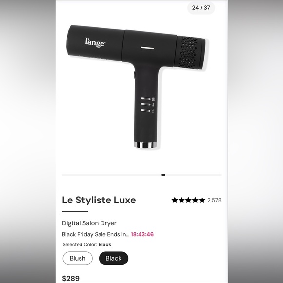 L’ANGE Le Styliste Luxury Salon Dryer – Black – NEW IN SEALED BOX - Picture 2 of 13